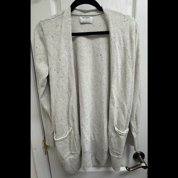 Old Navy Gray Cardigan Sweater Relaxed Fit - Picture 1 of 4